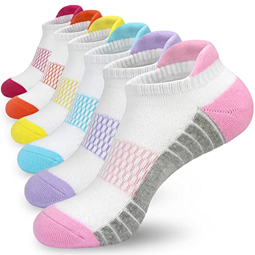 Women's Cushioned Athletic Ankle Socks - 6 Pairs