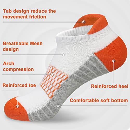 Women's Cushioned Athletic Ankle Socks - 6 Pairs