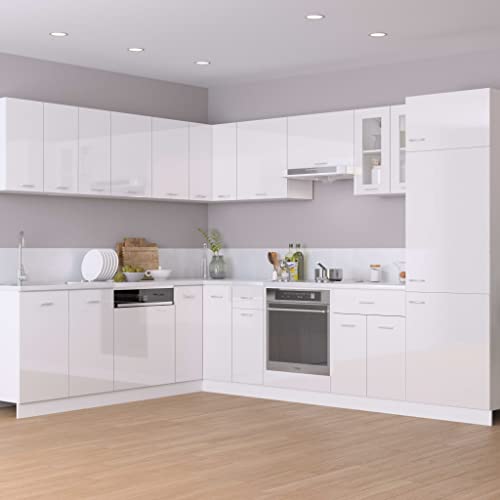 vidaXL Modern White Sink Bottom Cabinet - 80x46x81.5 cm