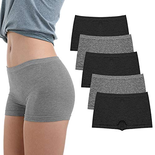 Ruxia Women's Seamless Boyshorts - 5 Pack
