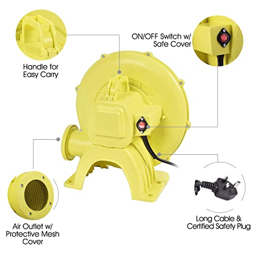 COSTWAY 480W Electric Blower for Inflatable Bounce House