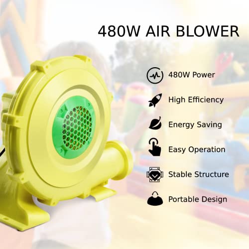 COSTWAY 480W Electric Blower for Inflatable Bounce House