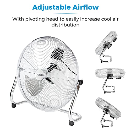 Tower T662000 18" High-Speed Metal Floor Fan