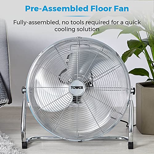 Tower T662000 18" High-Speed Metal Floor Fan