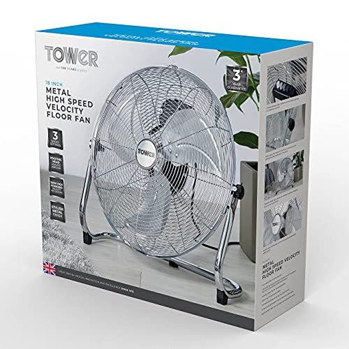 Tower T662000 18" High-Speed Metal Floor Fan