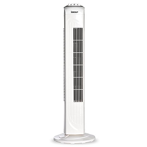 Igenix Oscillating Tower Fan with Timer, 30 Inch