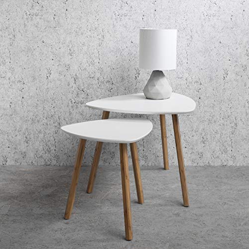 Noa and Nani White Nesting Tables Set