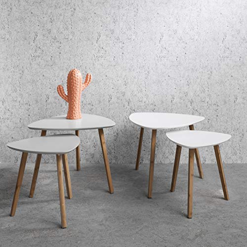 Noa and Nani White Nesting Tables Set