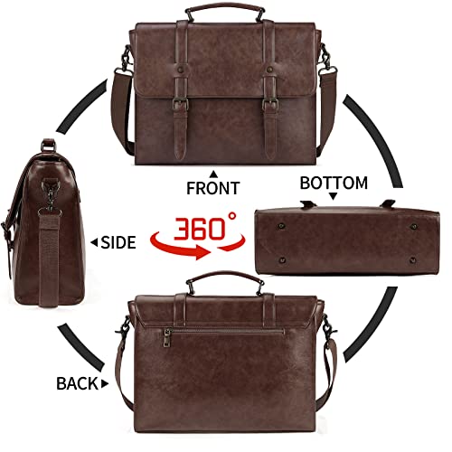 Vintage Waterproof 15.6" Laptop Messenger Bag