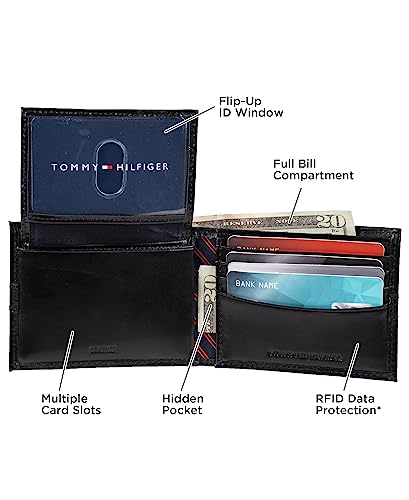 Tommy Hilfiger Classic Leather RFID Wallet for Men