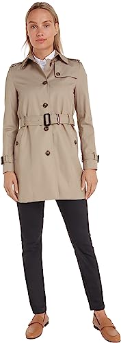 Tommy Hilfiger Women's Beige Trench Jacket, Medium