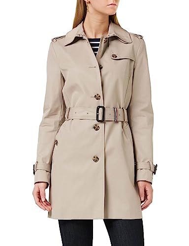 Tommy Hilfiger Women's Beige Trench Jacket, Medium