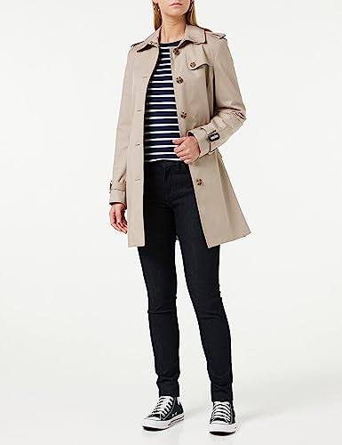 Tommy Hilfiger Women's Beige Trench Jacket, Medium