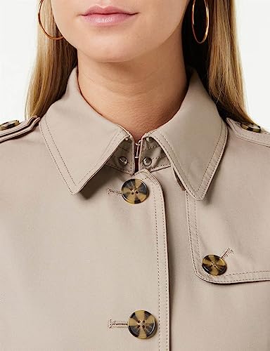 Tommy Hilfiger Women's Beige Trench Jacket, Medium
