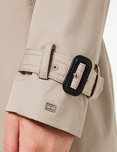 Tommy Hilfiger Women's Beige Trench Jacket, Medium