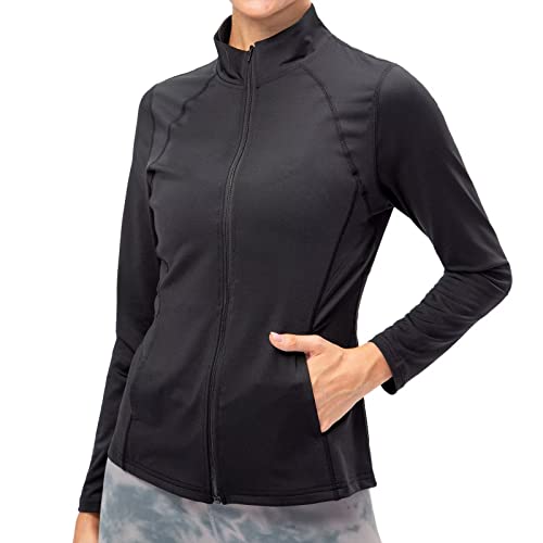 Women's Lightweight Full Zip Running Jacket with Pockets