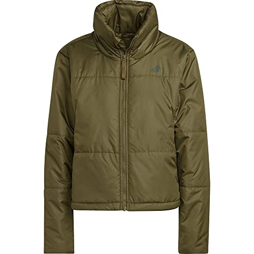 adidas Women's Olive 3 Stripes Midweight Jacket