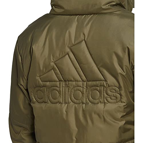 adidas Women's Olive 3 Stripes Midweight Jacket