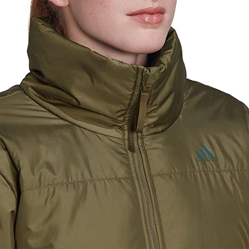 adidas Women's Olive 3 Stripes Midweight Jacket