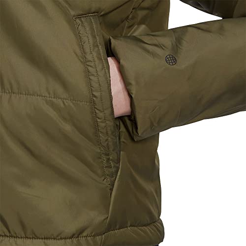 adidas Women's Olive 3 Stripes Midweight Jacket
