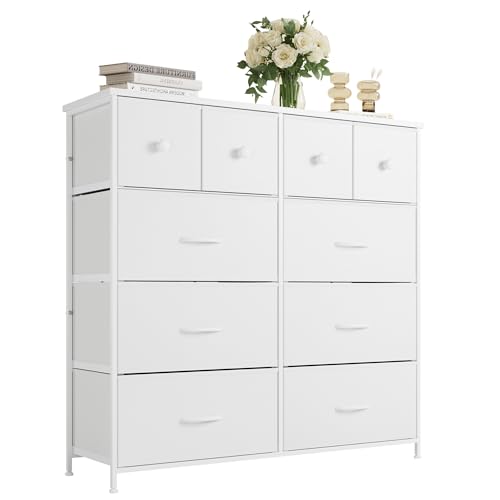 Stylish 10-Drawer Dresser for Bedroom Storage
