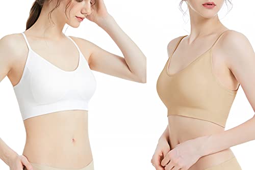 Comfyin Women's Seamless Yoga Bralette 3-Pack