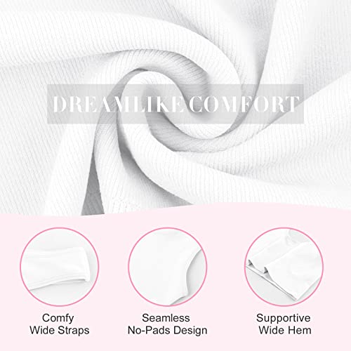 SIMIYA Women's Wireless Seamless Sports Bra 2-Pack