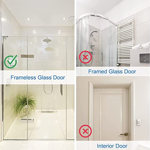 Vibbang 2-Pack Stainless Steel Shower Door Hooks