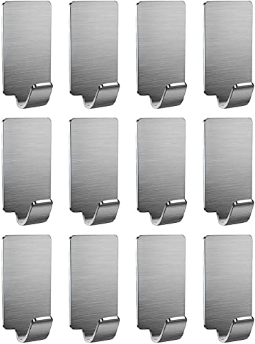 Stainless Steel Self-Adhesive Bath Towel Hooks