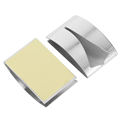 4-Piece Self-Adhesive Stainless Steel Towel Hook Set