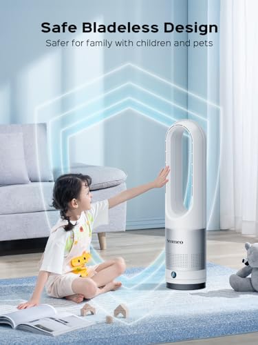 Senmeo 22-Inch Bladeless Tower Fan with Remote