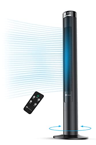 PureMate 46-Inch Oscillating Tower Fan with Remote