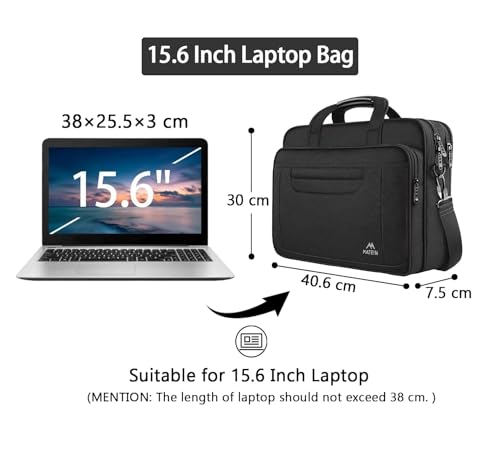 MATEIN 15.6" Multifunctional Laptop Shoulder Bag