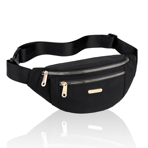 Stylish Black Fanny Pack with Adjustable Straps