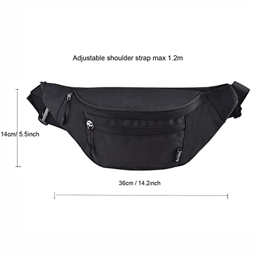 Arikky Waterproof Running Belt with 3 Zip Pockets