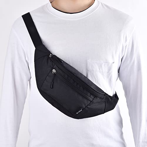 Arikky Waterproof Running Belt with 3 Zip Pockets