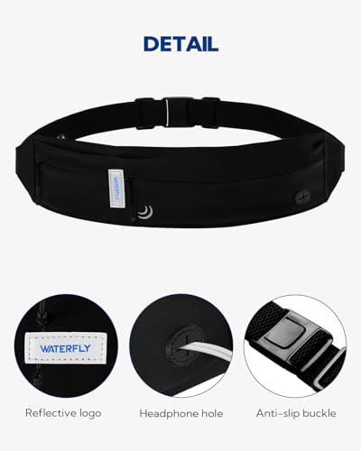 Waterfly Slim Running Belt for Joggers and Fitness