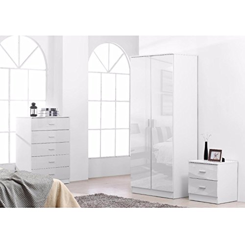 Elegant 3-Piece White Bedroom Furniture Set