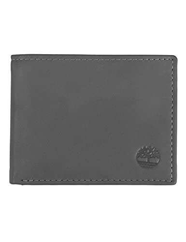 Timberland Men's Leather Bi-Fold Wallet with Pocket