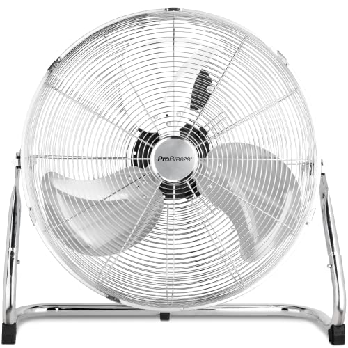Pro Breeze® 20" Adjustable Chrome Gym Floor Fan