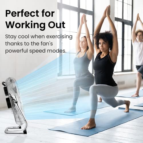 Pro Breeze® 20" Adjustable Chrome Gym Floor Fan