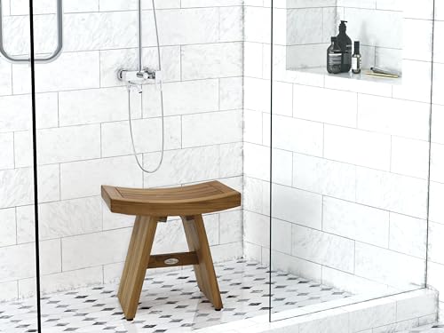 Original 18" Teak Shower Bench for Home Use