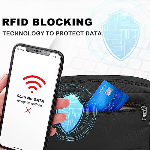 OSOCE Stylish RFID Bumbag for Travel and Hiking