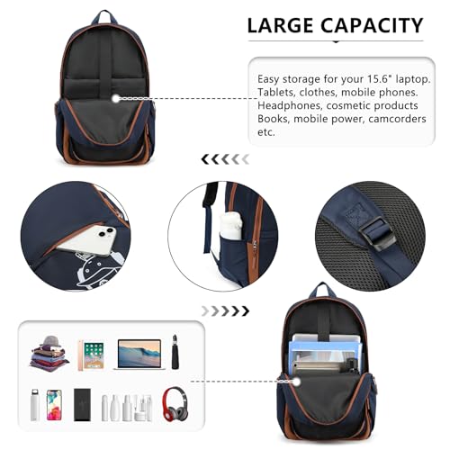 Kono Anime 3-in-1 School Backpack Set - Navy