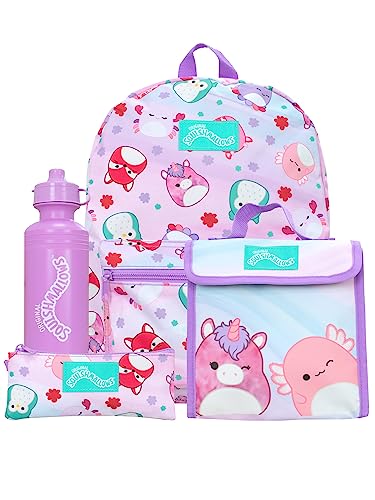 Squishmallows 4-Piece Kids Backpack Set