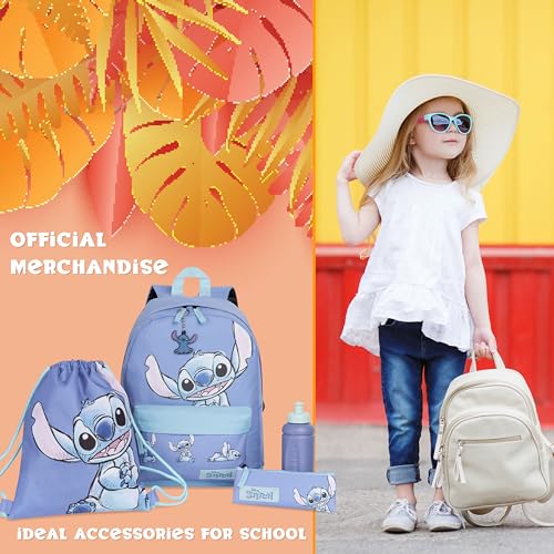 Disney Stitch 5-Piece School Backpack Set