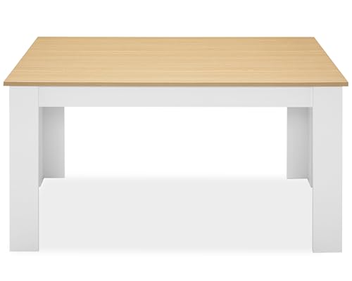 Modern Wooden Dining Table with 4 Chairs Set