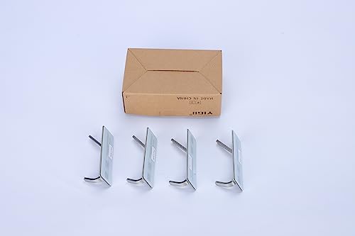 YIGII Stainless Steel Adhesive Towel Hooks - 4 Pack