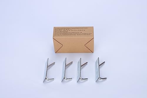 YIGII Stainless Steel Adhesive Towel Hooks - 4 Pack