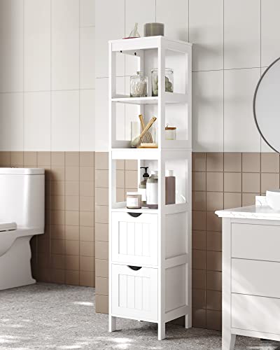 VASAGLE Slim High Storage Cabinet with Drawers